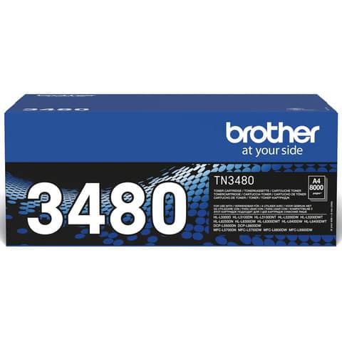 Toner alta resa Brother nero  TN-3480